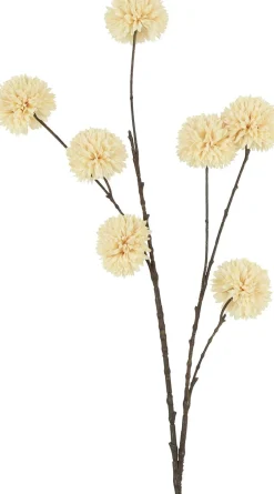 Countryfield kunstbloem Chrysant crème H 67 cm