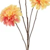 Countryfield kunstbloem Dahlia oranje H 89 cm