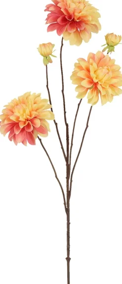 Countryfield kunstbloem Dahlia oranje H 89 cm