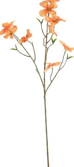 Countryfield kunstbloem Kornoelje oranje H 75 cm