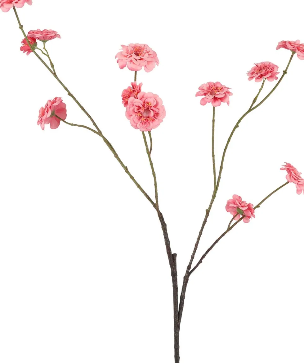 Countryfield kunstbloem Zinnia roze H 112 cm
