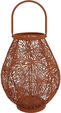Countryfield lantaarn Janine terracotta D 21 H 27 cm