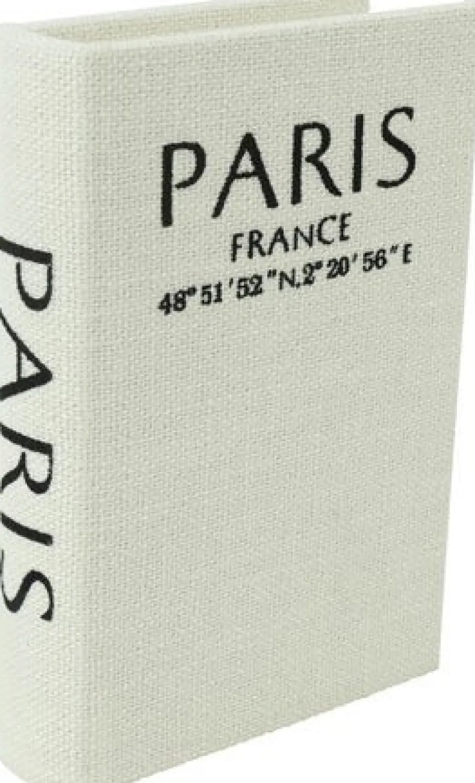 Countryfield opbergdoos Boek Paris wit 16 x 11 x 3 cm
