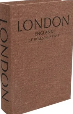 Countryfield opbergdoos Boek London bruin 30 x 21 x 6 cm