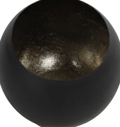 Countryfield waxinelichthouder Obion zwart D 15,5 H 14,5 cm