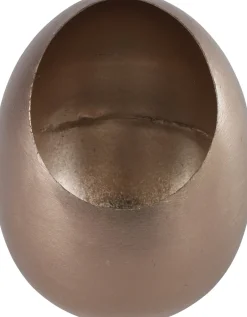 Countryfield waxinelichthouder Per bruin / goud D 13 H 16 cm