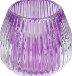 Countryfield waxinelichthouder Carlin paars D 10,2 H 8,5 cm