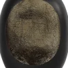 Countryfield waxinelichthouder Eggy zwart 11,5 x 21 x 29 cm