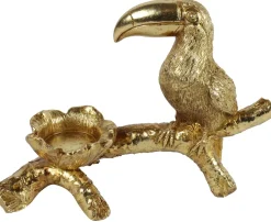Countryfield waxinelichthouder Harro goud 19,2 x 9,2 x 14,4 cm