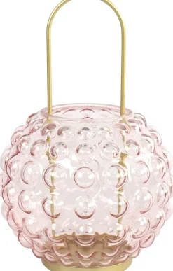 Countryfield windlicht Perly roze 18 x 18 x 27 cm
