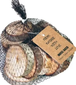 Decoratie boomstammen Ariana naturel D 5 H 2 cm
