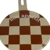Decoratiebord bruin / crème 40,5 x 30,3 x 1,5 cm