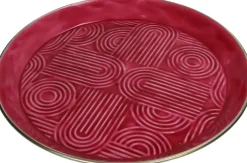 Decoratiebord Coral roze D 42 H 4 cm