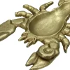 Decoratiebord Kreeft goud 21 x 15 x 3 cm