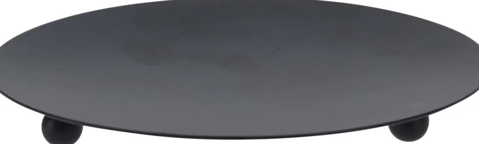 Decoratiebord Oys zwart D 12 H 1 cm