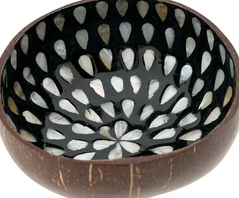 Decoratieschaal Coconut Bowl bruin 15 x 13 x 6 cm