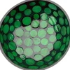 Decoratieschaal Coconut Bowl zwart / groen 15 x 13 x 6 cm