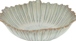 Decoratieschaal Ella blauw / crème D 28 H 9 cm