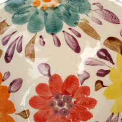 Decoratieschaal Fleur multi D 22,5 H 8,5 cm