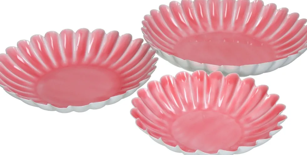 Decoratieschaal Sab roze D 27 H 5,5 cm