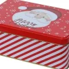 Decoris bewaarblik Santa rood 19 x 13 x 6,5 cm