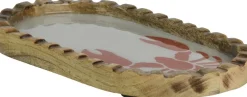 Decoris decoratiebord kreeft naturel / wit / rood 25 x 15 x 2 cm