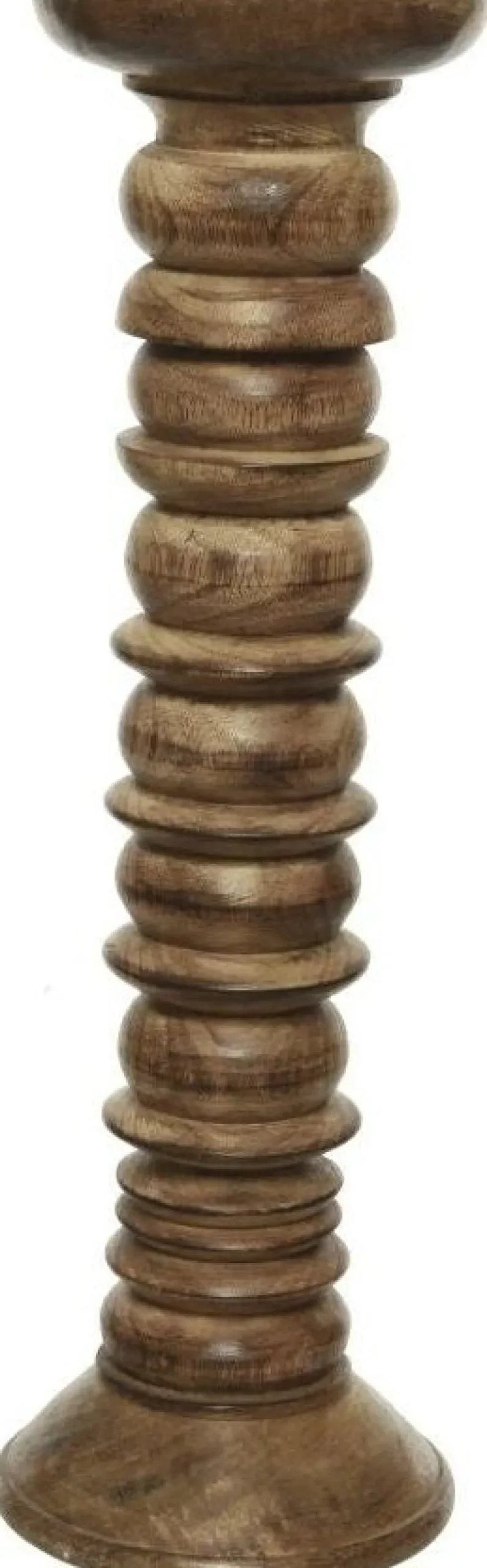 Decoris kandelaar bruin D 12 H 39 cm