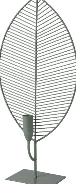 Decoris kandelaar groen 8 x 20 x 40 cm