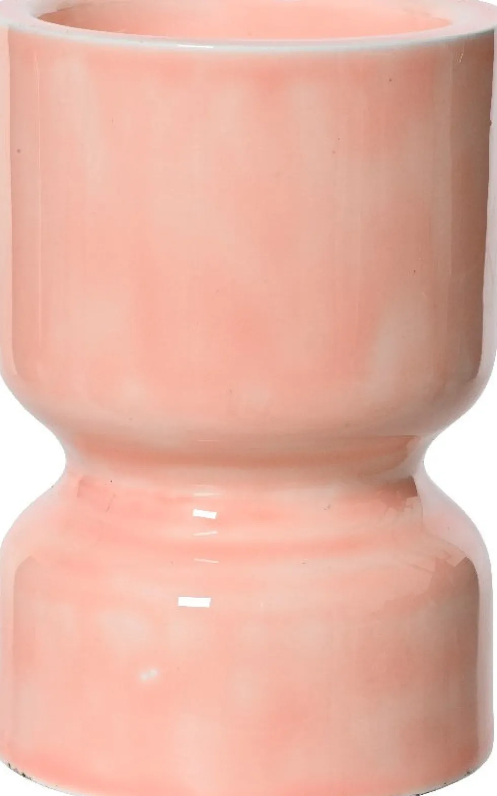 Decoris kandelaar roze D 10,5 H 15 cm