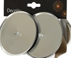 Decoris kandelaar zilver D 8 H 4,5 cm
