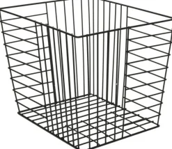 Decoris opbergmand zwart 22 x 22 x 30 cm