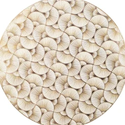 Decoris placemat Ginko goud D 38 cm