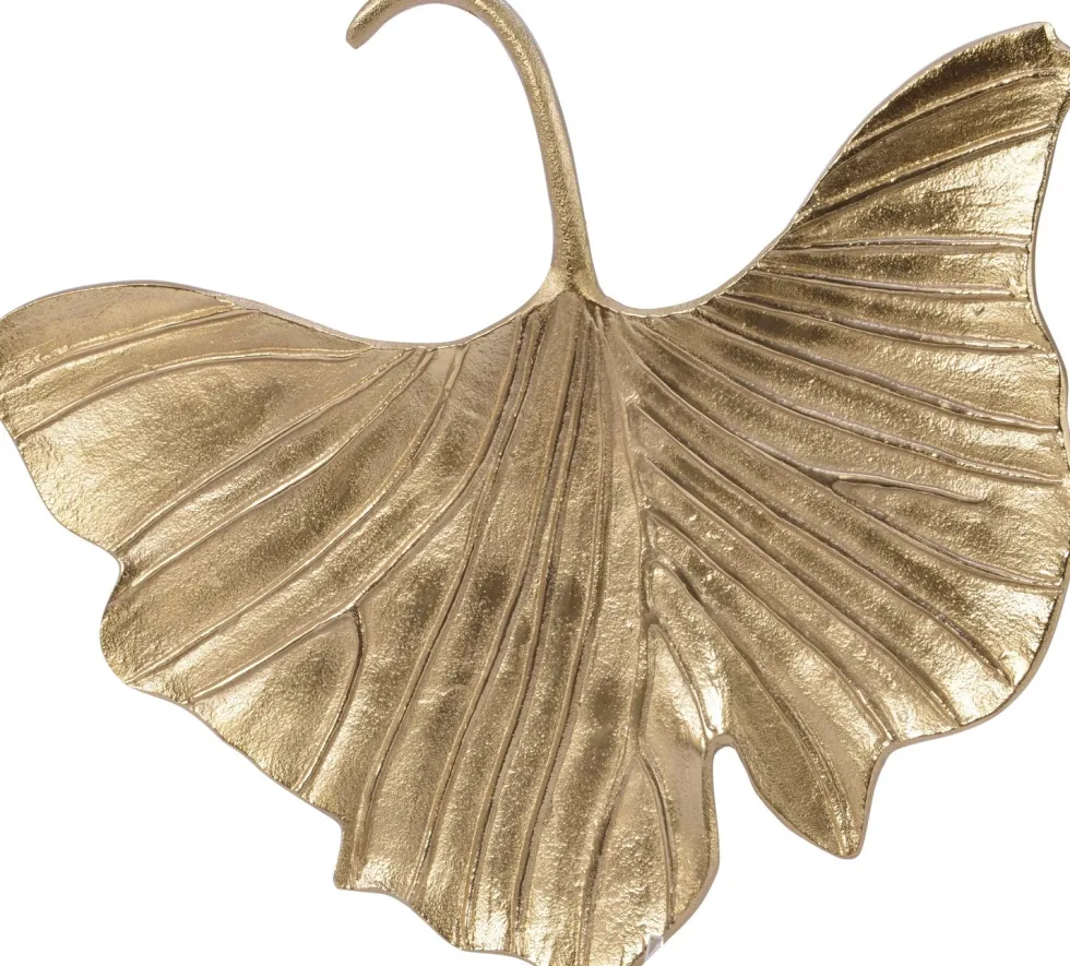 Decoris schaal ginkoblad goud 25 x 22 x 2 cm