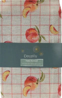 Decoris tafelloper Perzik 32 x 140 cm