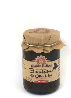 Delizie di Calabria dipsaus bruschetta zwarte olijven 90 g
