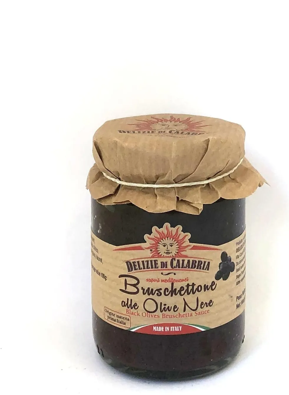 Delizie di Calabria dipsaus bruschetta zwarte olijven 90 g