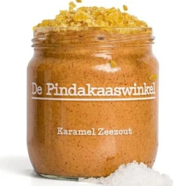 De Pindakaaswinkel pindakaas karamel zeezout 420 ml