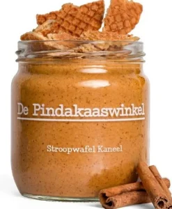De Pindakaaswinkel pindakaas stroopwafel kaneel 420 ml