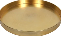 Dienblad goud D 32 H 3 cm