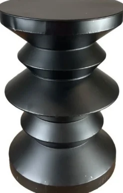 Dijk Natural Collections bijzettafel zwart D 38,5 H 54,5 cm