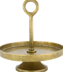 Dijk Natural Collections etagère Elden goud D 22 H 20 cm