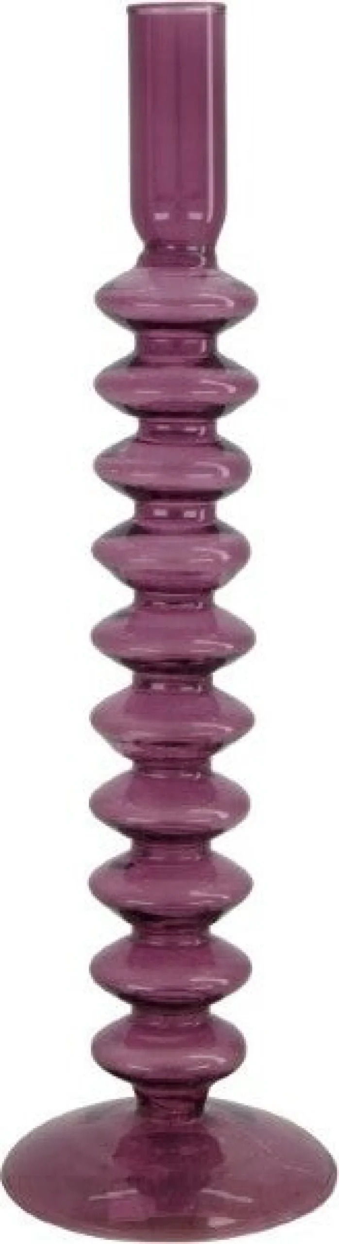 Dijk Natural Collections kandelaar paars D 9 H 28 cm