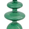 Dijk Natural Collections kandelaar groen 8,5 x 8,5 x 19,5 cm
