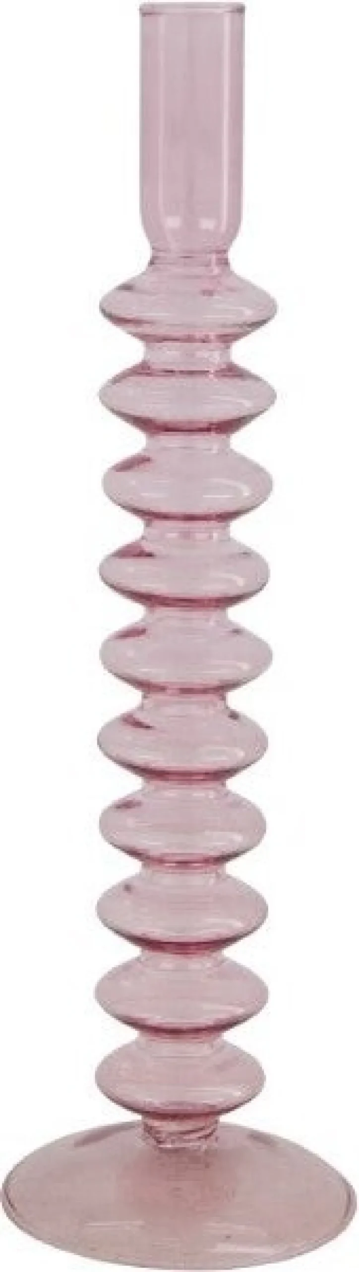 Dijk Natural Collections kandelaar roze 9 x 9 x 19,5 cm