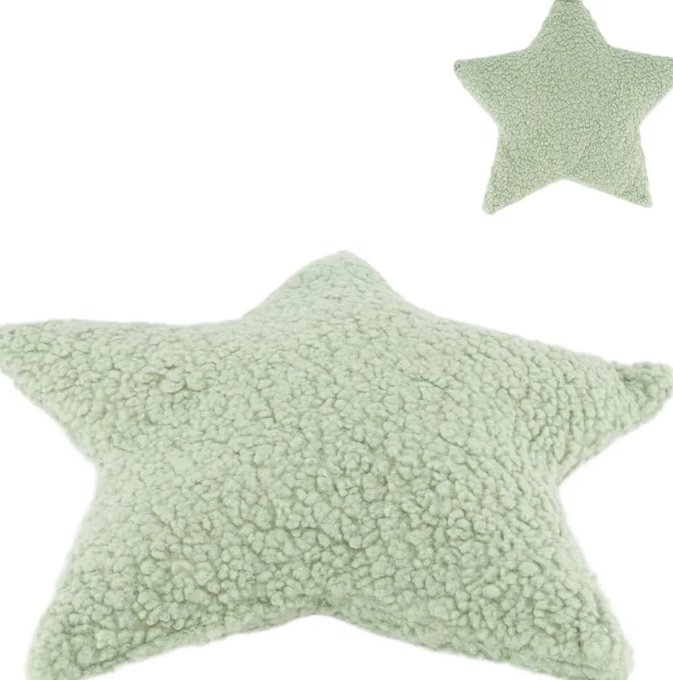 Dijk Natural Collections sierkussen Linus groen D 45 H 8 cm