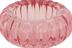 Dijk Natural Collections waxinelichthouder roze D 8,3 H 3,5 cm