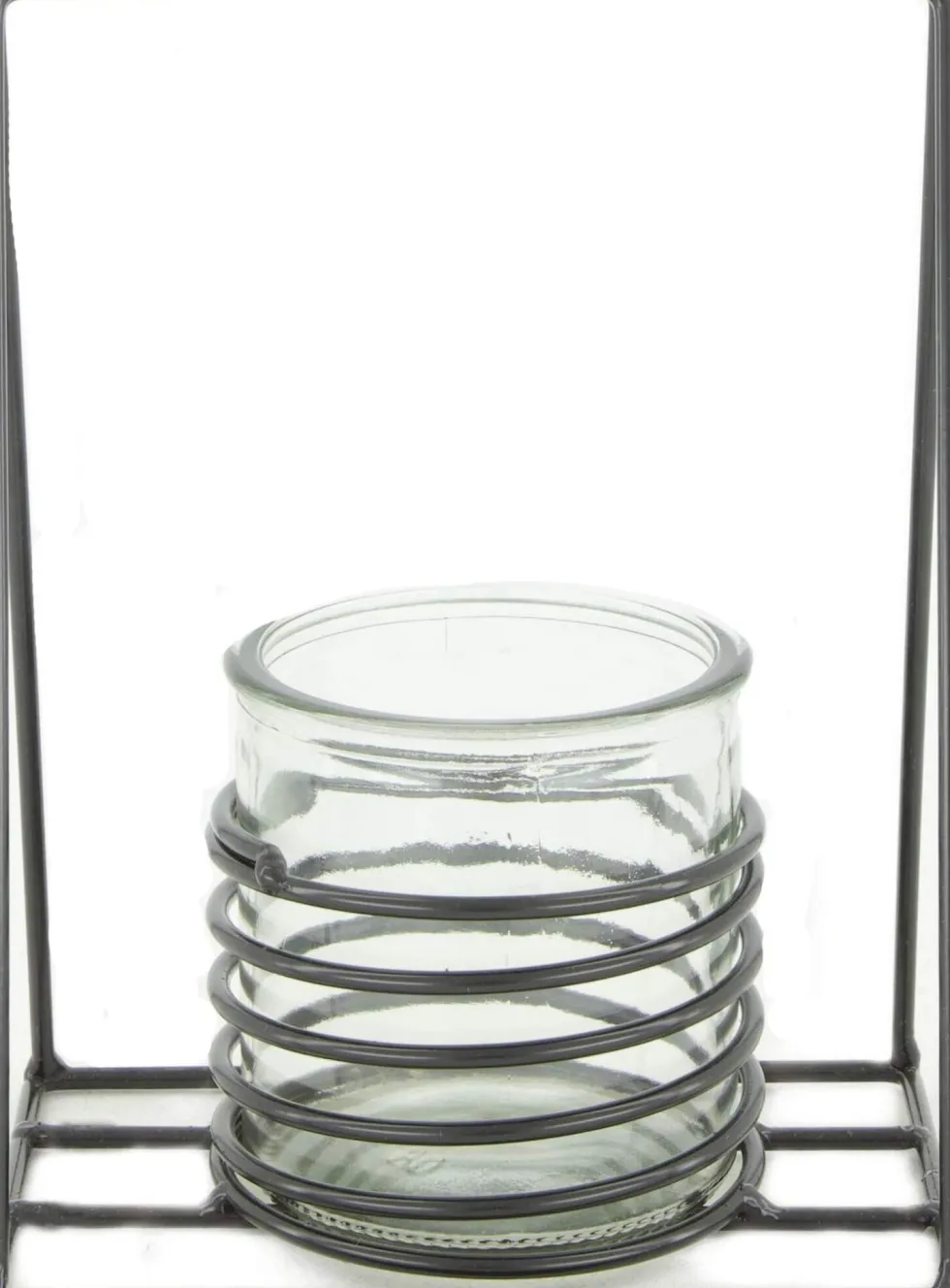 Dijk Natural Collections waxinelichthouder Lara zwart 14 x 9 x 18 cm