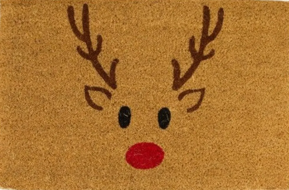 Dijk Natural kokosmat rendier bruin 58 x 38 cm