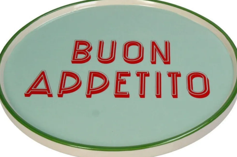 Dinerbord Buon Appetito groen D 25,5 H 1,2 cm