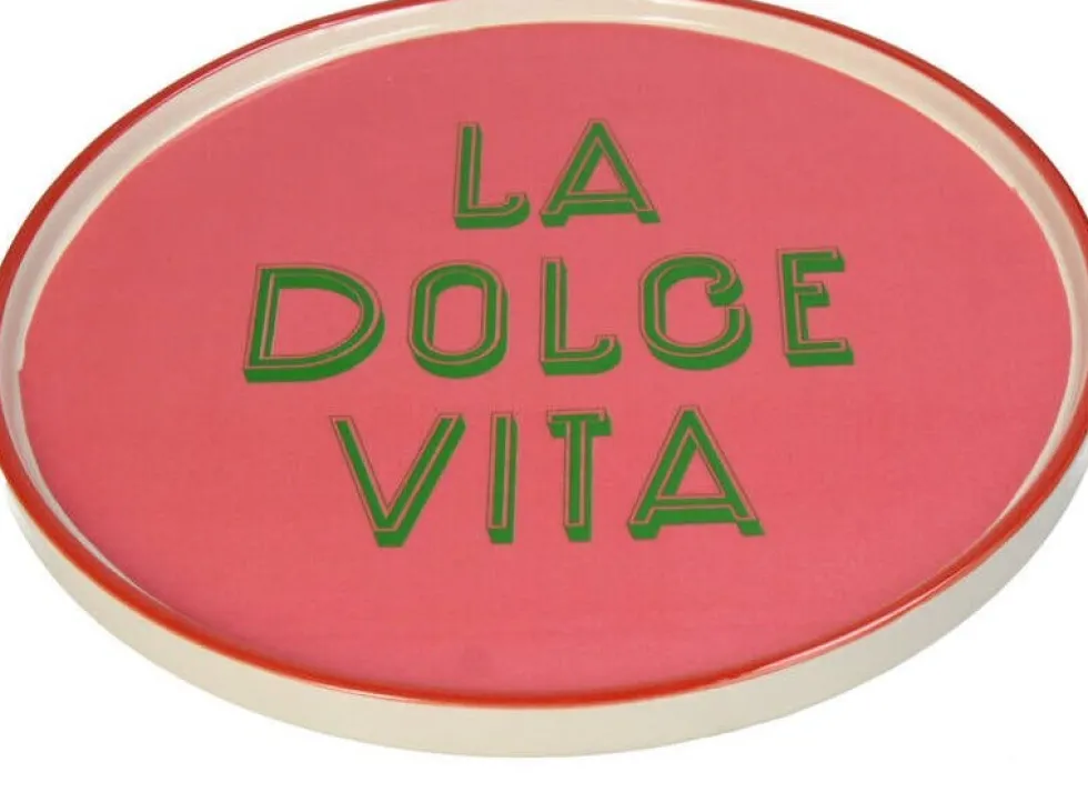 Dinerbord La Dolce Vita roze D 25,5 H 1,2 cm
